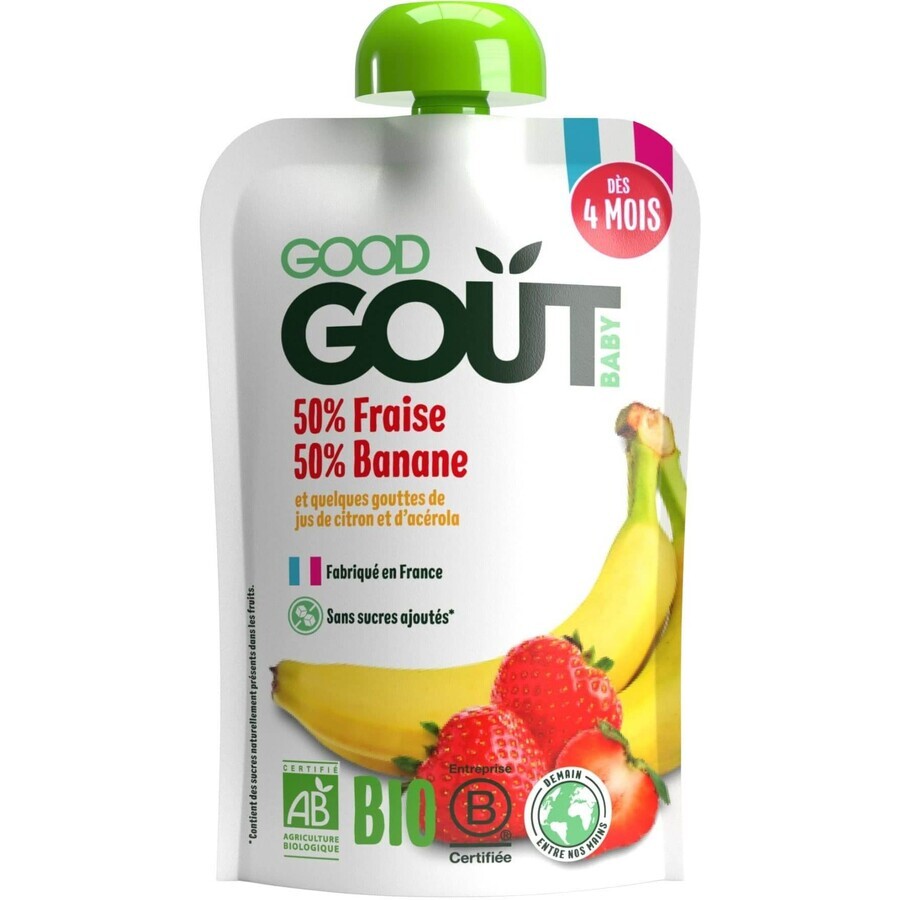 Good Goût Fragole biologiche con banana 120 g