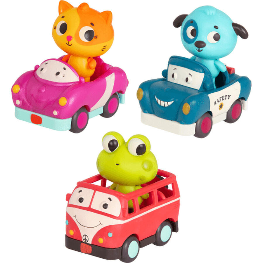 B-Toys Voitures avec lumières et sons 3 pcs