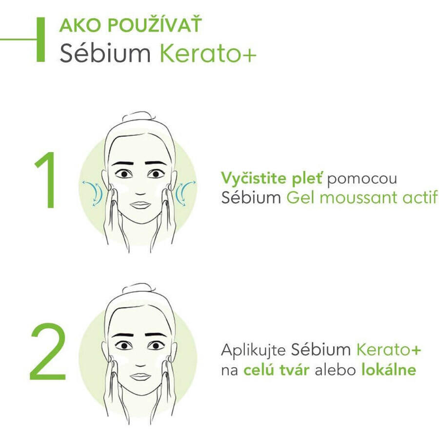 Bioderma Sébium Kerato+ gel-crème acné haute tolérance 30 ml