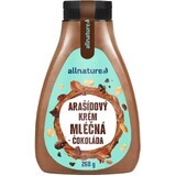 Allnature Crème de cacahuètes au chocolat au lait 260 g