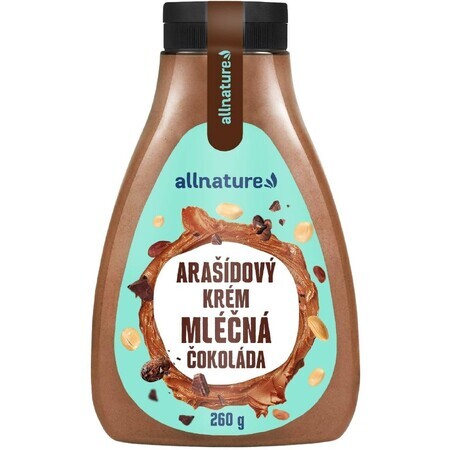 Allnature Erdnusscreme mit Milchschokolade 260 g