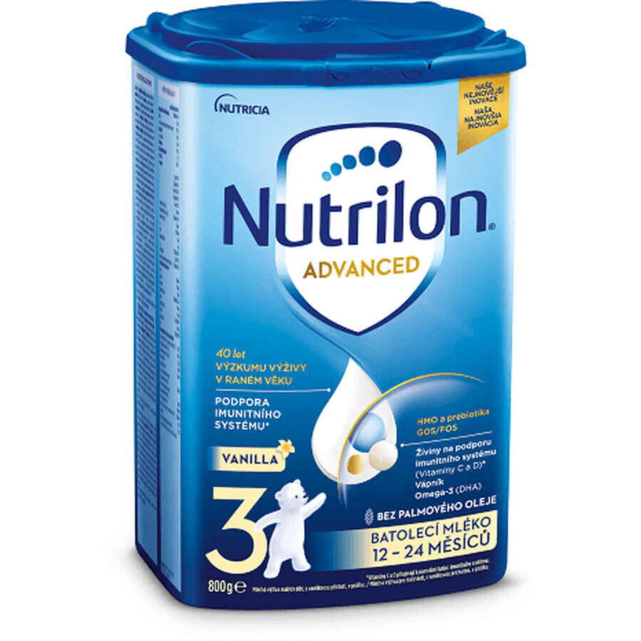 Nutrilon 3 Advanced Vanilla infant formula 800 g