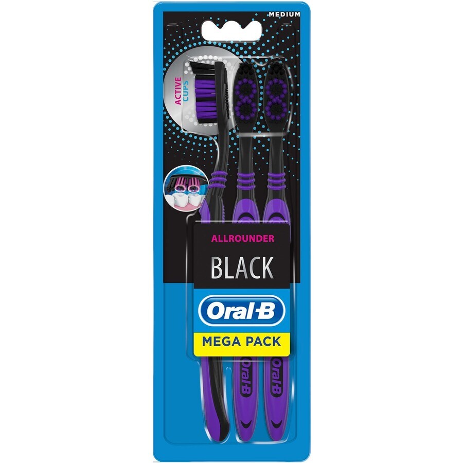 Brosse à dents Oral-B Sensitive Black 3 pcs