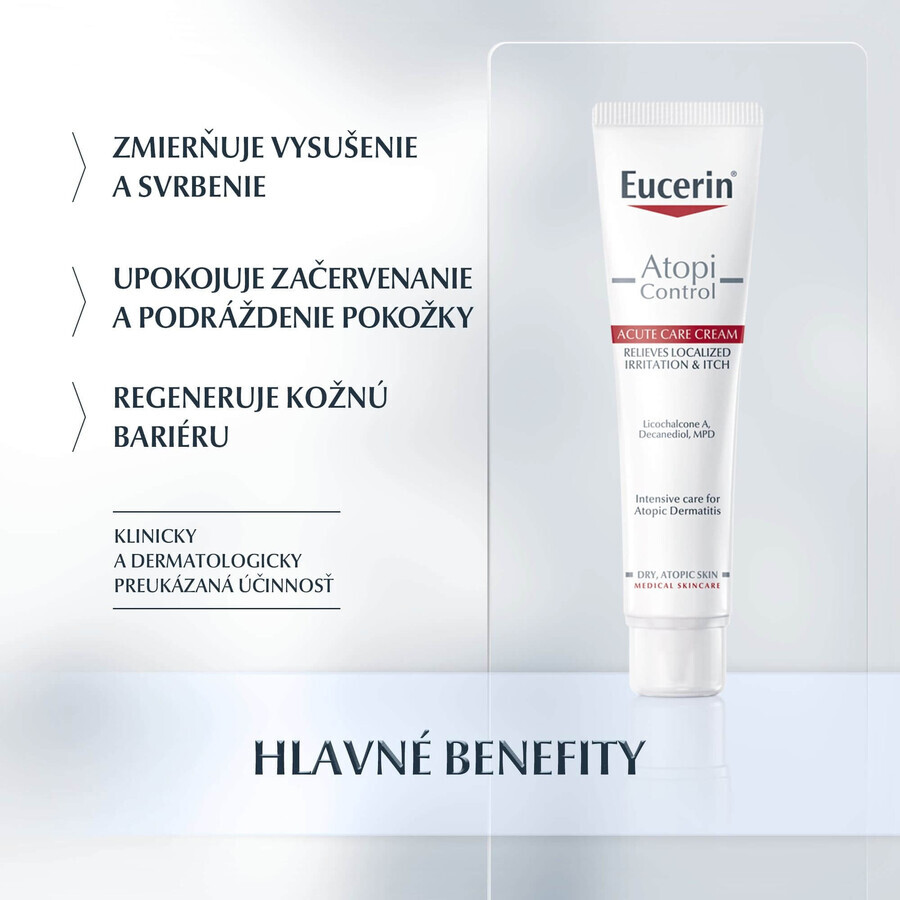 Eucerin AtopiControl ACUTE Droge en Atopische Huidcrème 40 ml