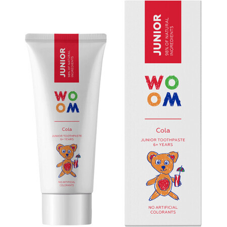 Woom Junior Cola toothpaste for children from 6 years 50 ml