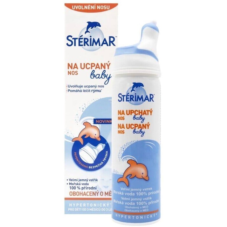 Sterimar baby Per il naso chiuso - microspray nasale con acqua di mare per bambini da 3 mesi, 50 ml