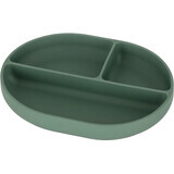 Petite&Mars Oval Silicone Saucer Take&Match Misty Green 6m+