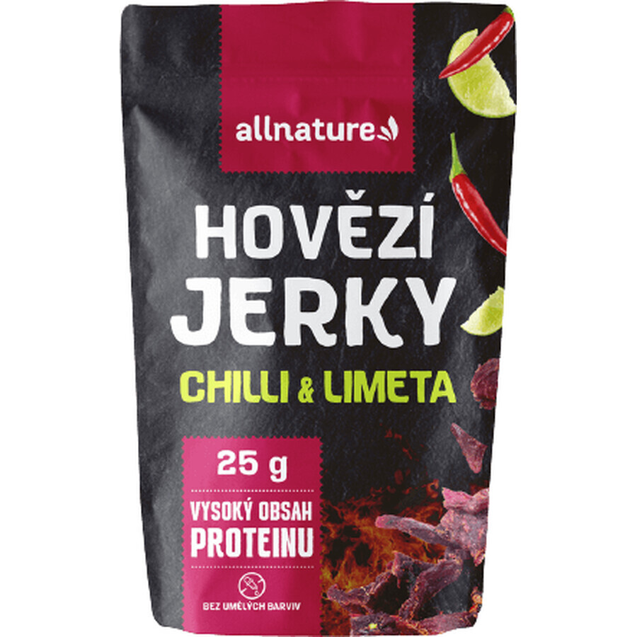 Cecina de buey con chile y lima Allnature 25 g