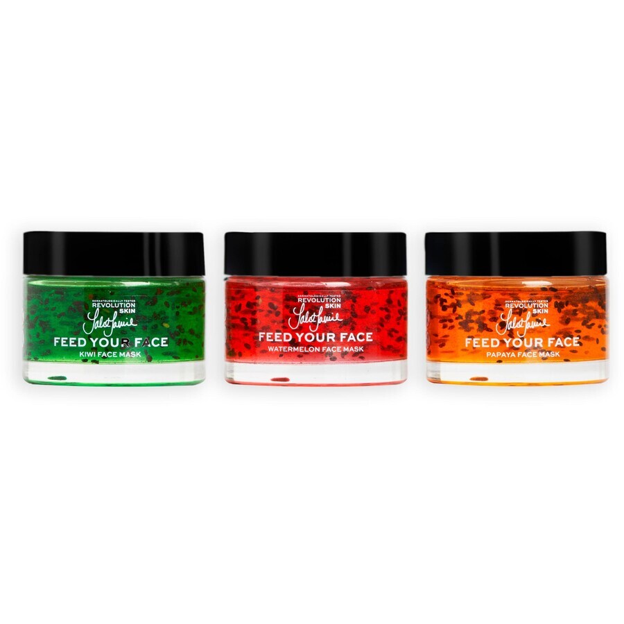 Revolution Skincare X Jake Jamie Jamie Fruity Mask Trio - melon, papaya and kiwi 3 x 50 ml