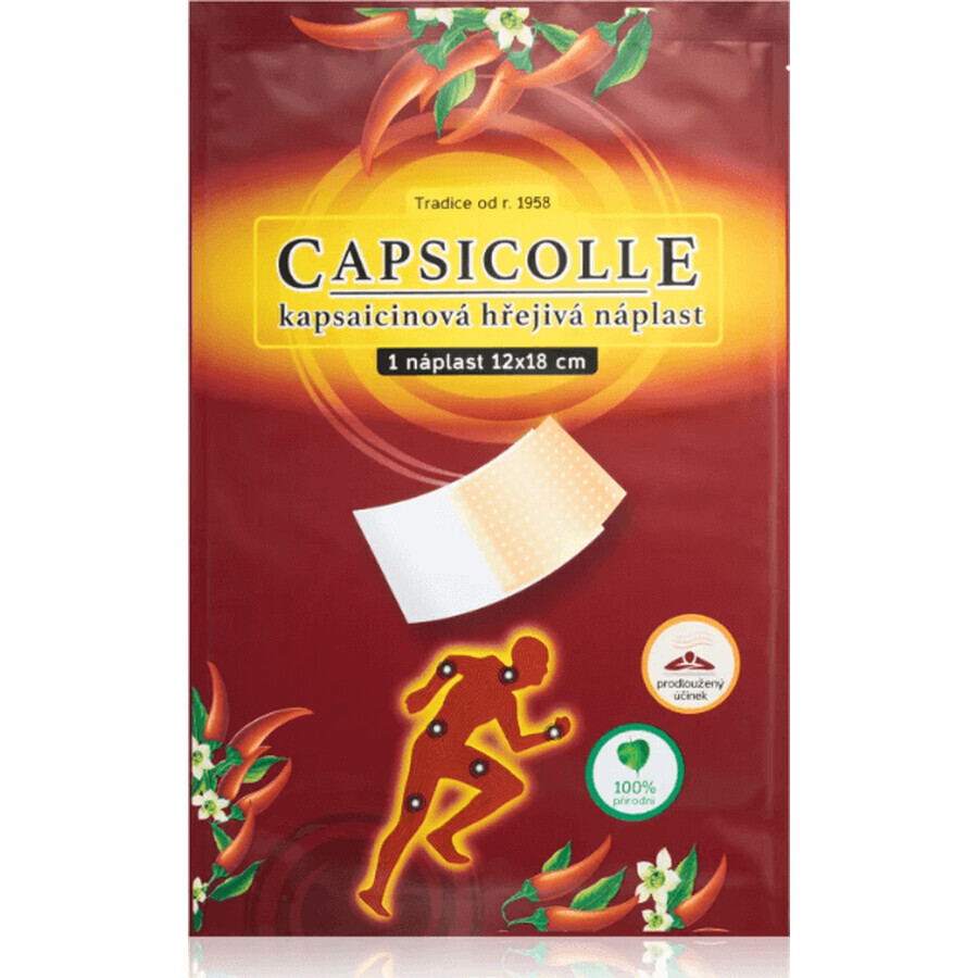 Capsicolle Plasture de încălzire cu capsaicină 12 x 18 cm