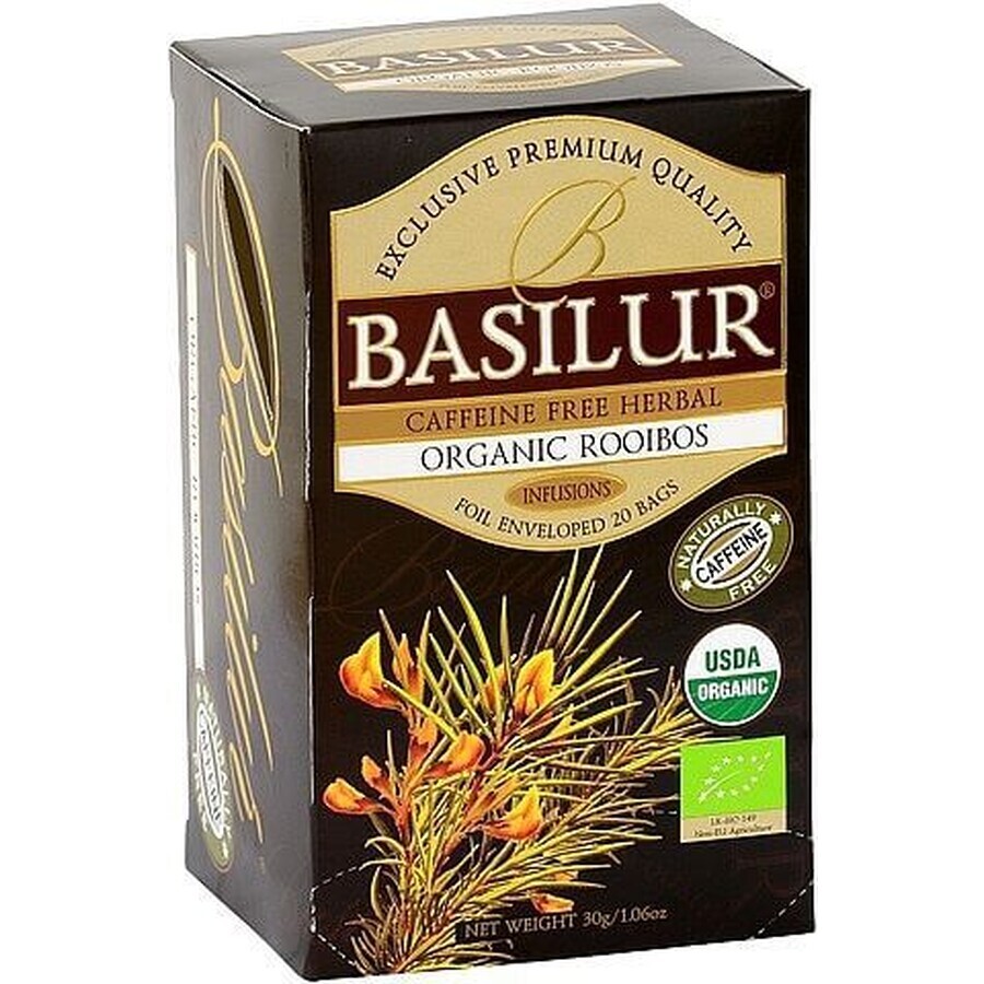 Basilur Biologische Rooibosthee 20 x 1,5 g