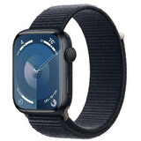 Apple Watch Series 9 GPS Boîtier en aluminium de 45 mm avec bracelet sport, minuit minuit