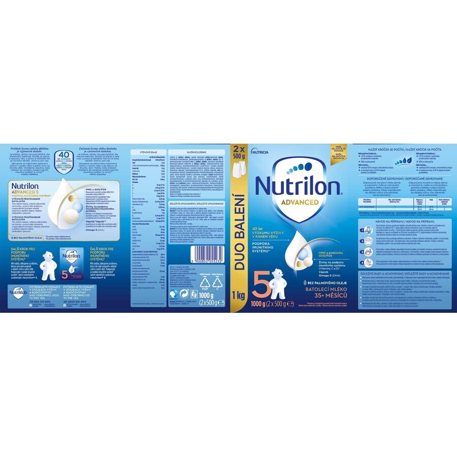 Nutrilon 5 lapte praf pentru sugari pulbere 1000 g