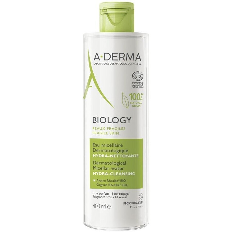 A-Derma BIOLOGY Agua micelar dermatológica 400 ml