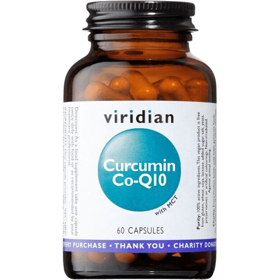 Viridian Curcumine et Coenzyme Q10 60 gélules