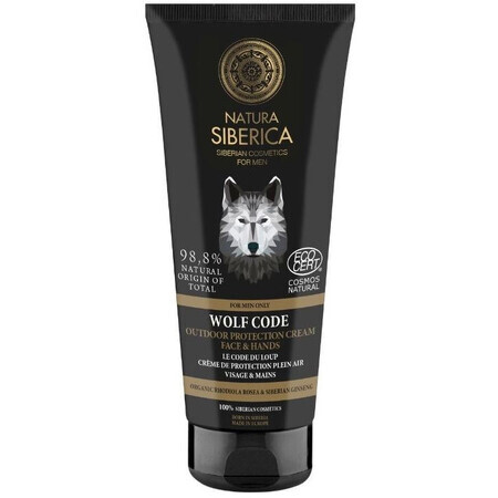 Natura Siberica Men Face and Hand Protection Cream Wolf Code 80 ml