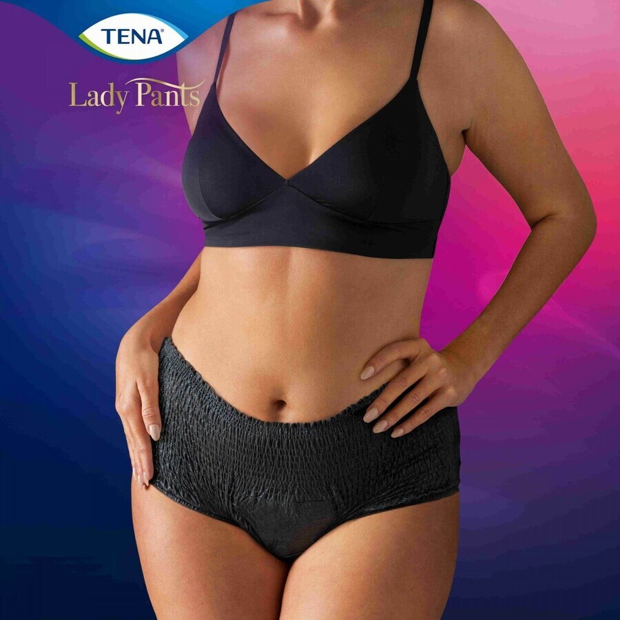 Tena Lady Pants Plus Noir Noir Medium Slip per incontinenza 30 pezzi