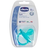 Chicco ciuccio Physio Soft in silicone, blu 12m+