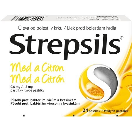 Strepsils miel y limón 24 comprimidos