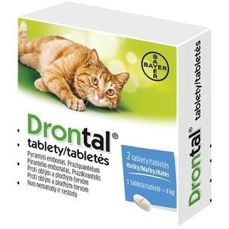 Drontal pour chats 2 comprimés