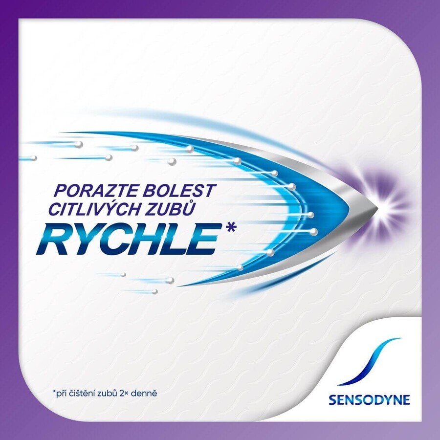 Sensodyne Dentifrice pour dents sensibles Rapid 3 x 75 ml