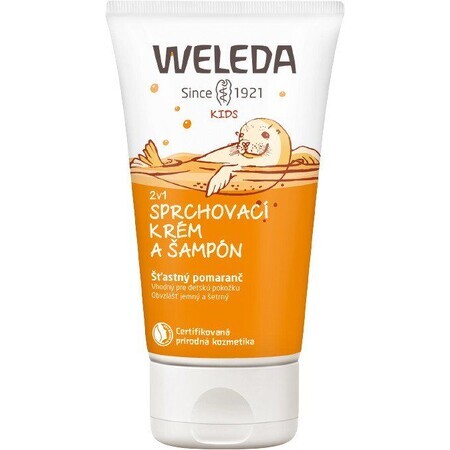 Weleda Happy Orange 2-en-1 Crème de douche et shampooing 150 ml