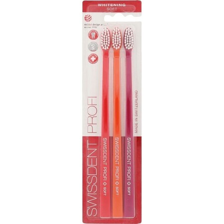 Swissdent Profi Whitening Soft Toothbrush Tutti Frutti 3 pieces