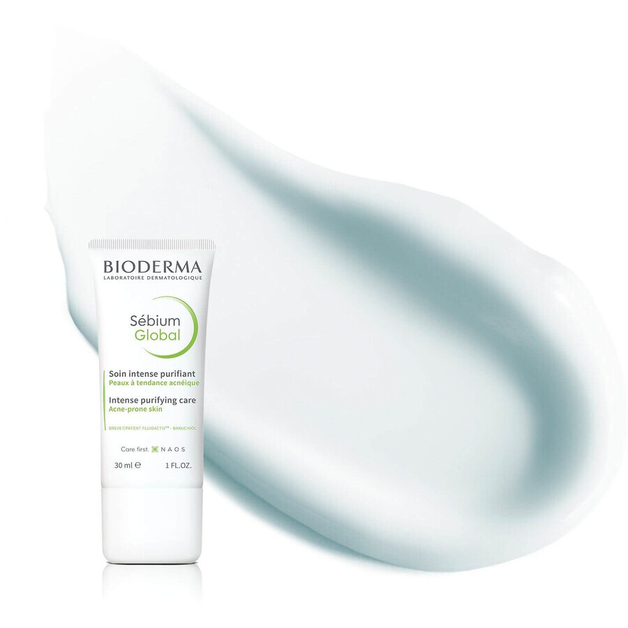 Bioderma Sébium Crème globale efficace pour toutes les causes d'acné 30 ml