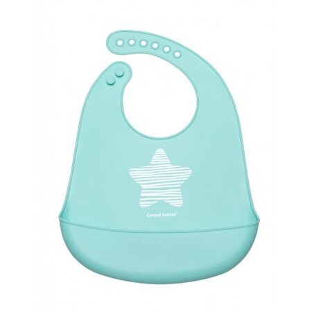 Baby Canpol Baby bib Silicone bib with pocket Pastels Blue