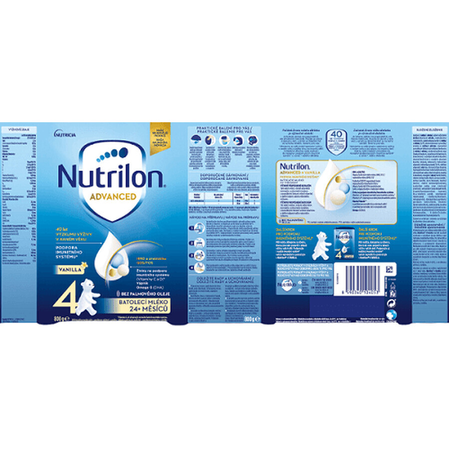 Nutrilon 4 Advanced Toddler vanilla milk powder 800 g