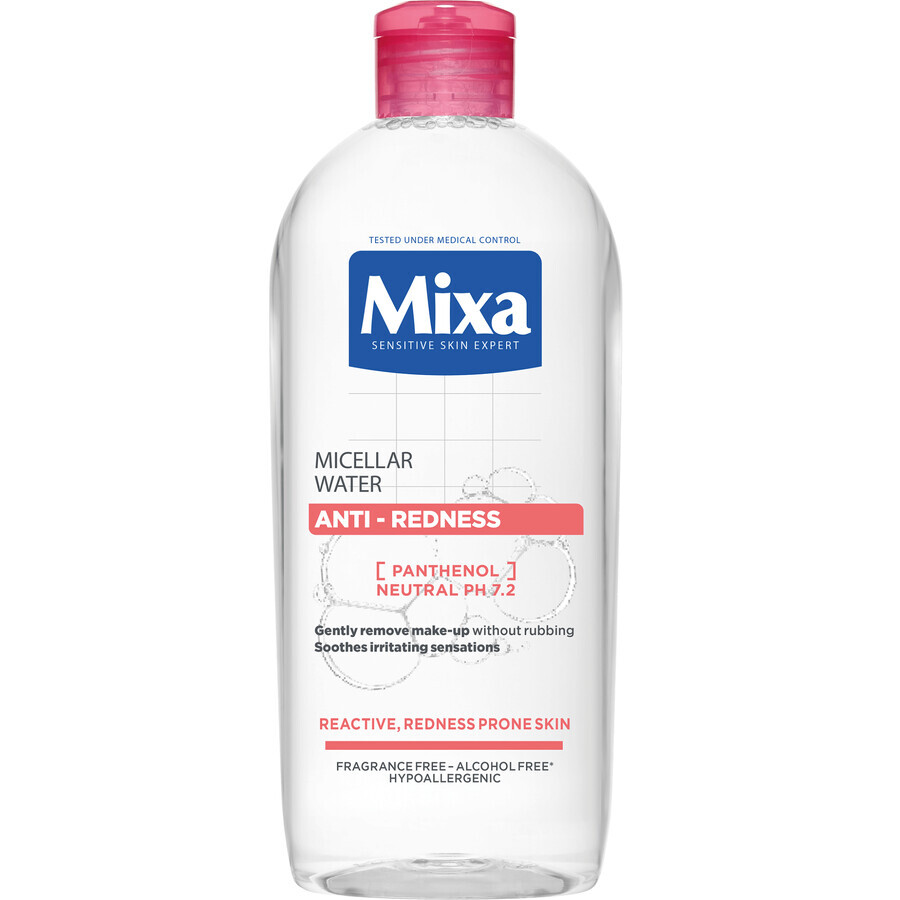 Mixa Anti-Redness micellair water voor de gevoelige huid met neiging tot roodheid, 400 ml