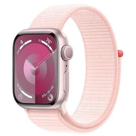 Apple Watch Series 9 GPS boîtier en aluminium de 41 mm avec bracelet sport, rose