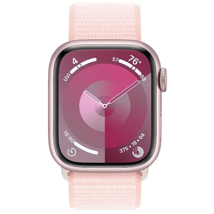 Apple Watch Series 9 GPS boîtier en aluminium de 41 mm avec bracelet sport, rose