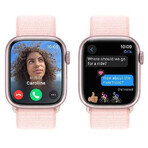 Apple Watch Series 9 GPS boîtier en aluminium de 41 mm avec bracelet sport, rose