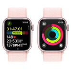 Apple Watch Series 9 GPS boîtier en aluminium de 41 mm avec bracelet sport, rose