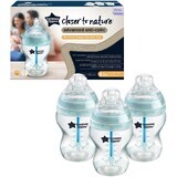 Tommee Tippee CTN ADVANCED ANTI-COLIC Langzaam Stromende Fles 260 ml 0m+, 3 stuks