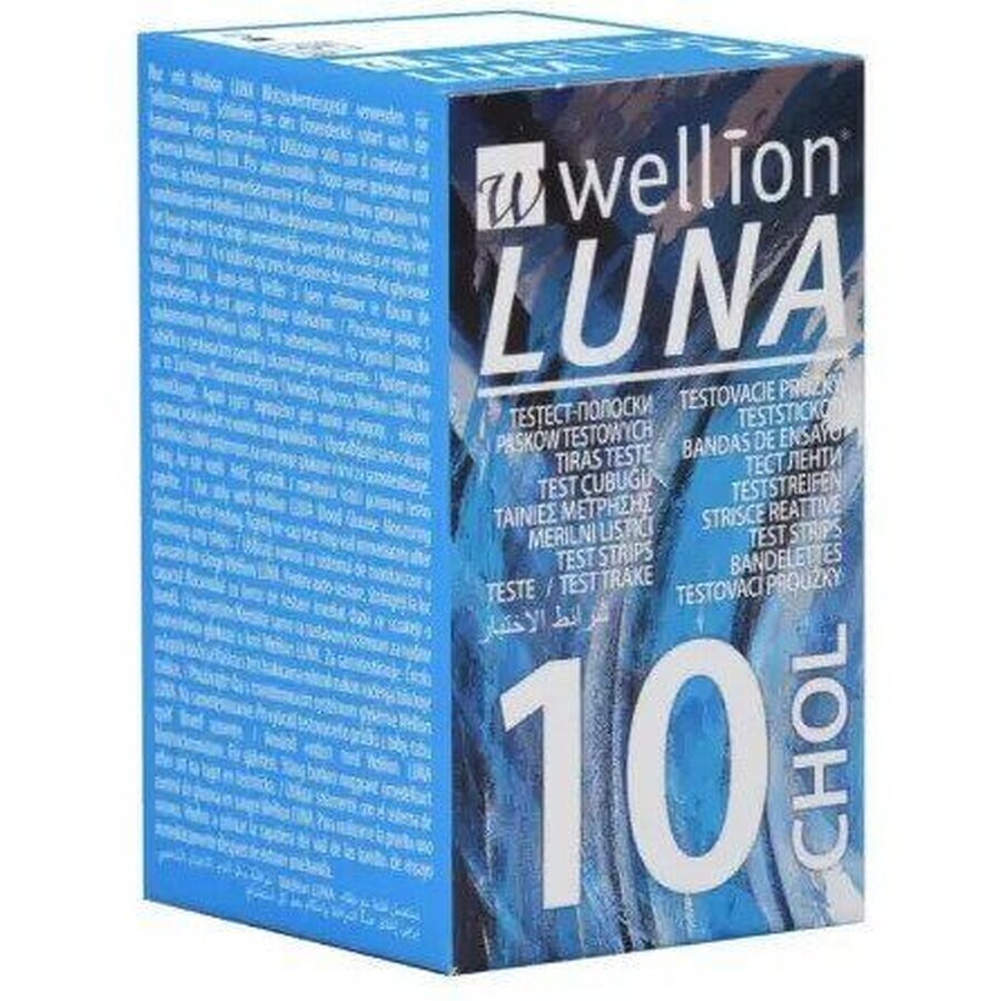 Wellion LUNA CHOL tiras reactivas para LUNA 10 uds.