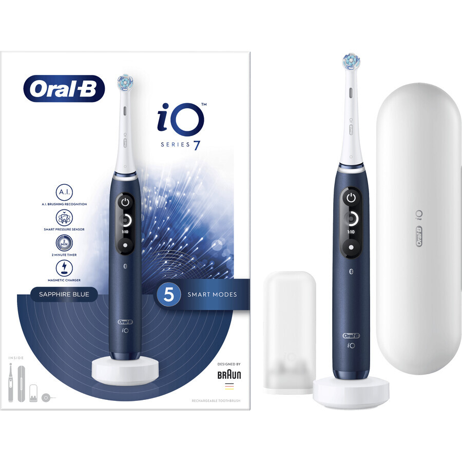 Oral-B EL.ZK iO Series 7 Sapphire Blue + holder + travel bag