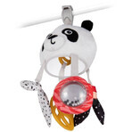 Canpol kids sensory kids hanging travel Panda Panda toy with BabiesBoo clip