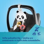 Canpol kids sensory kids hanging travel Panda Panda toy with BabiesBoo clip