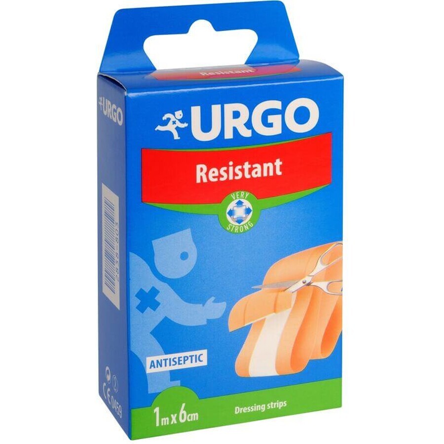 Urgo Resistent Antiseptic Patch, resistente tape, 6 cm x 1 m