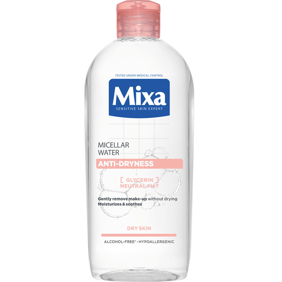 Mixa Eau micellaire anti-dessèchement pour peaux sèches, 400 ml