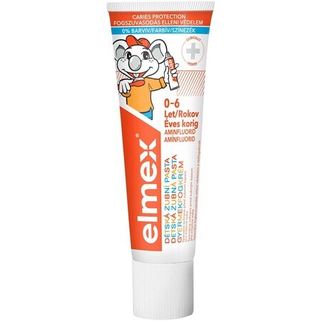 Elmex Dentifrice pour enfants avec aminfluorure 0-6 ans, 50 ml