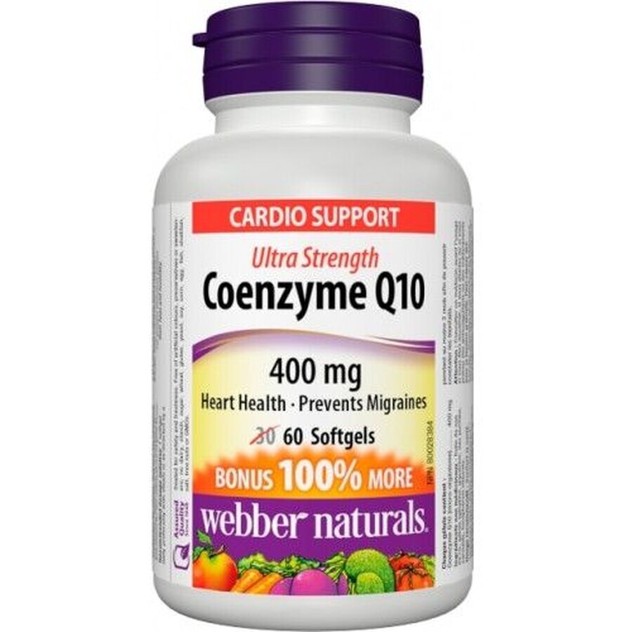 Webber Naturals Coenzyme Q10 EXTRA STRONG 60 capsules