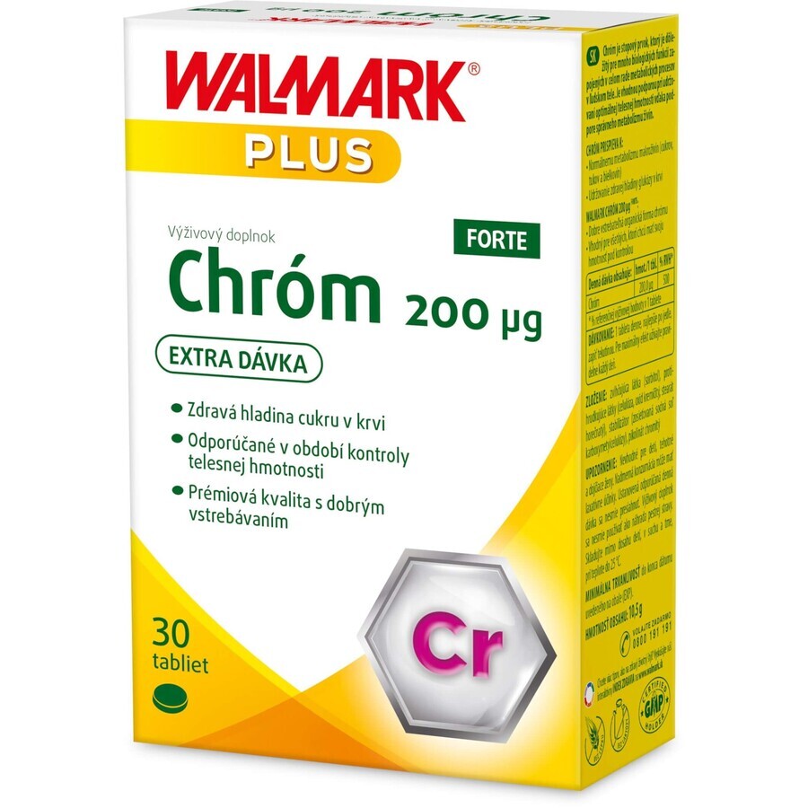 Walmark Chromium Forte 200µg 30 compresse