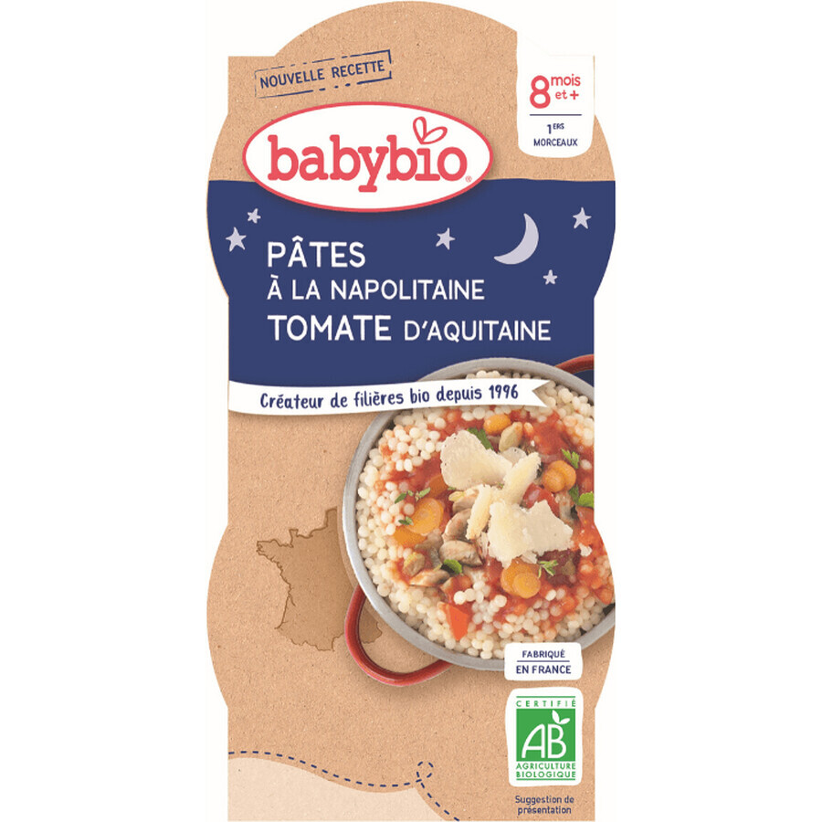 Babybio menu Good Night Neapolitan pasta 2 x 200 g