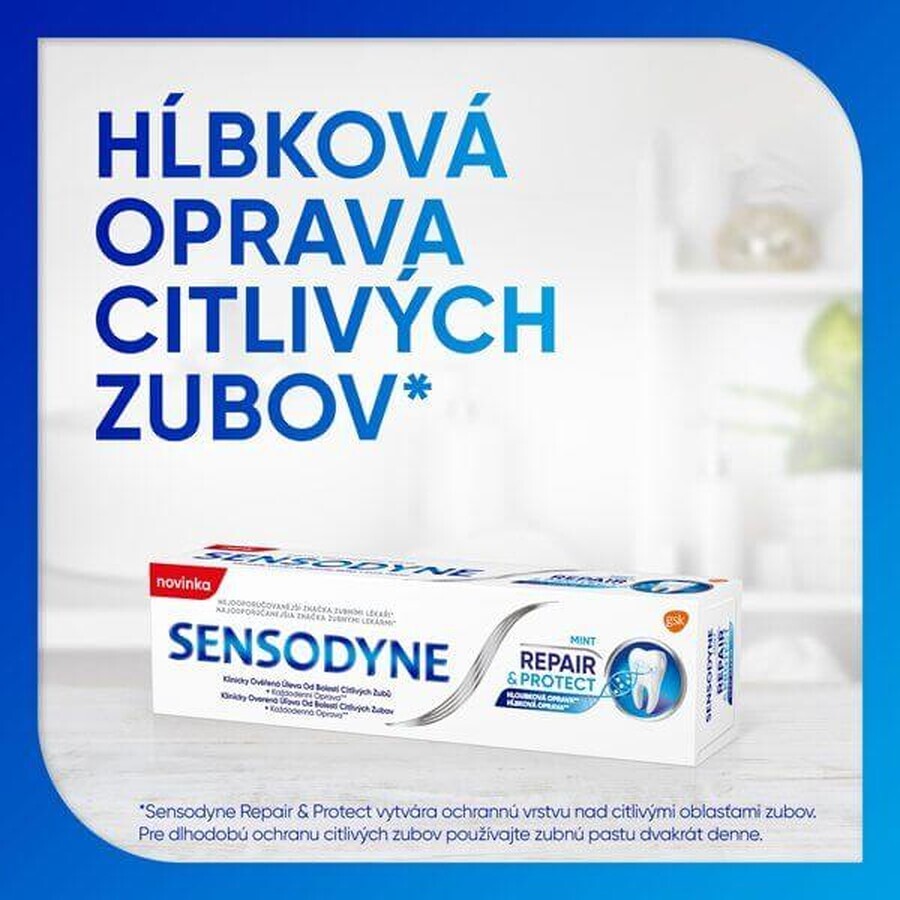 Sensodyne Repair & Protect dentifrice pour dents sensibles 3 x 75 ml