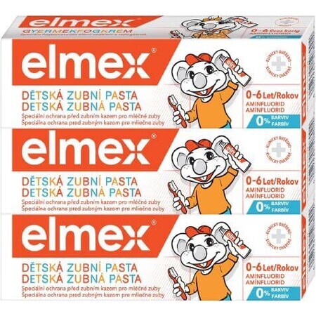 Elmex Kids Trio Pasta dentífrica 3 x 50 ml