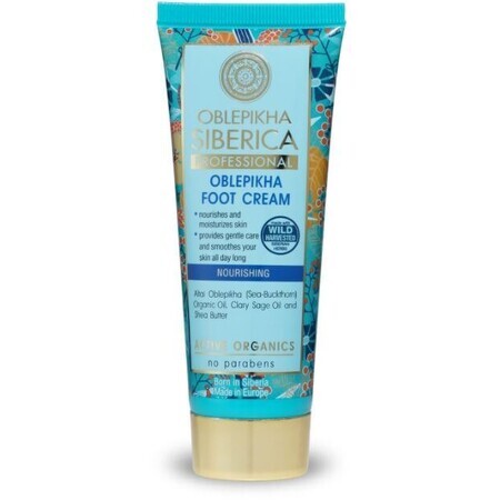 Natura Siberica crème pour les pieds à l'argousier 75 ml