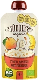 Rudolfs Biologische Fruithapje glutenvrij Perzik, banaan, volkoren havervlokken 110 g